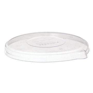 Picture of 100% Recycled Content Flat Lid, Fits 24/46 oz Coupe Bowls and 16/40 oz Noodle Bowls, 50/Pack, 8 Packs/Carton