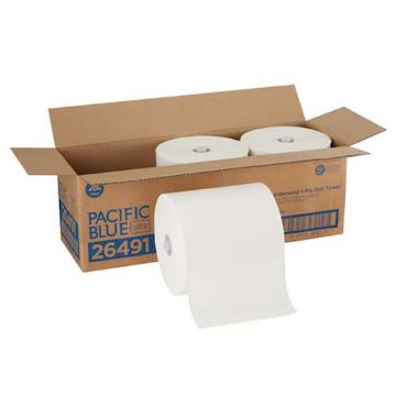 Picture of Pacific Blue Ultra Paper Towels, White, 7.87 in x 1150 ft, 3 Roll/Carton