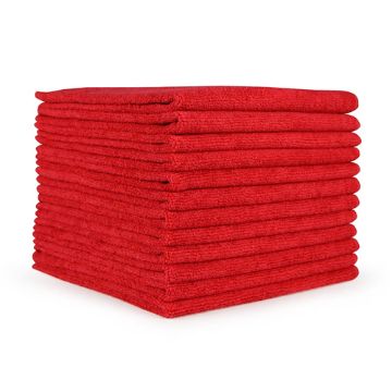 Picture of Microfiber Cloth, Red, 16 x 16, Dozen